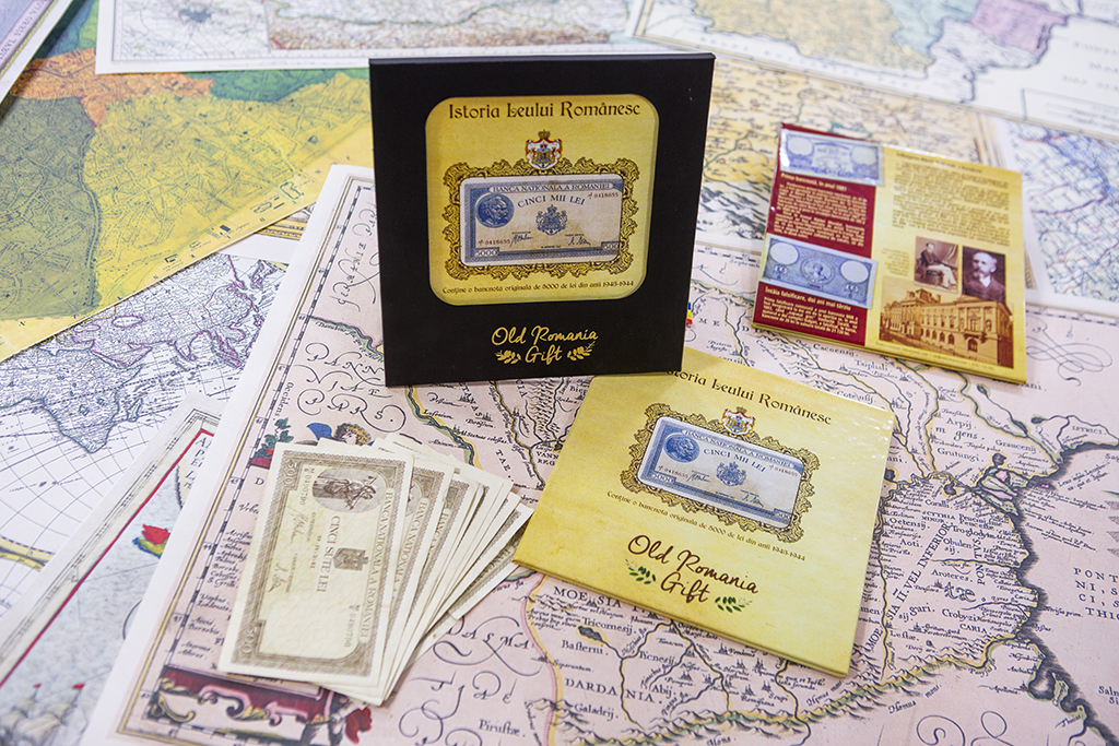 Bancnota de 5000 lei in cutie santata Bancnota de 5000 lei in cutie santata