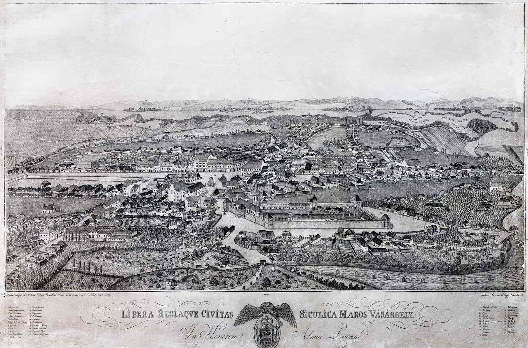 Harta Targu Mures 1827